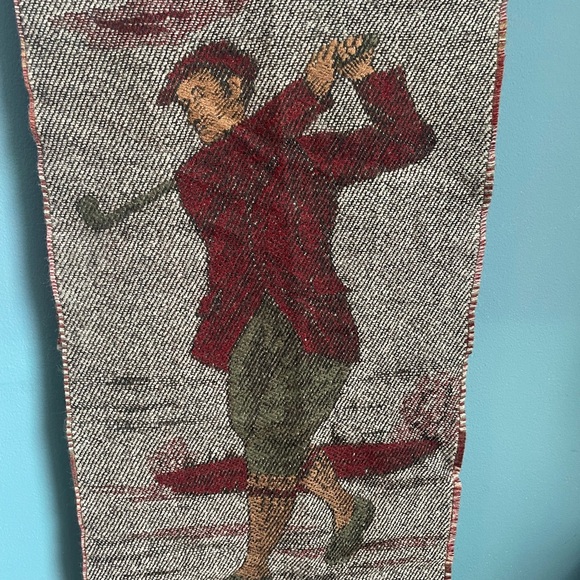 Vintage Sha’re Wool Golfer Scarf France Grey Burgundy Fringe 12x 56 - Picture 2 of 13